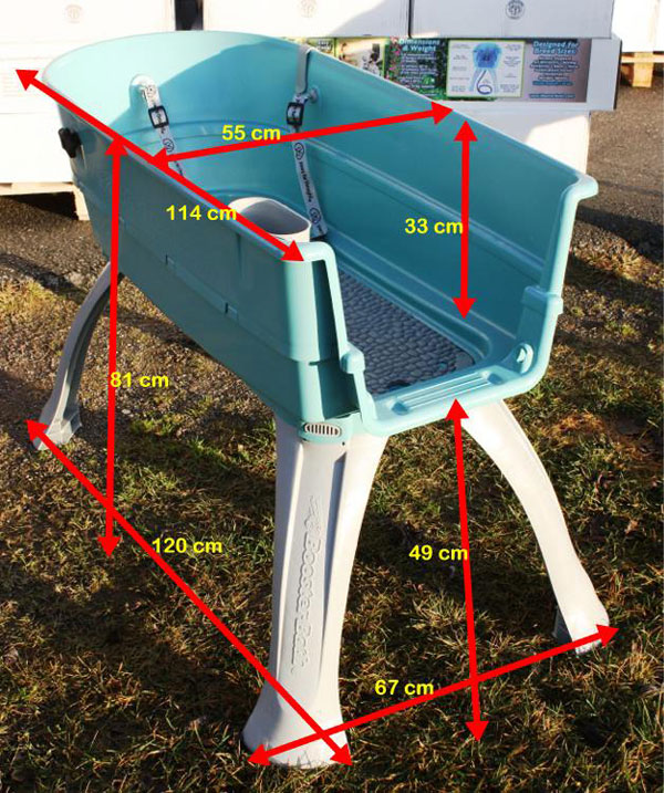 Booster bath large, Hundbadkar som r ltt och stabilt