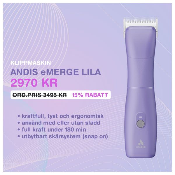 Andis eMERGE - kampanj 15% rabatt