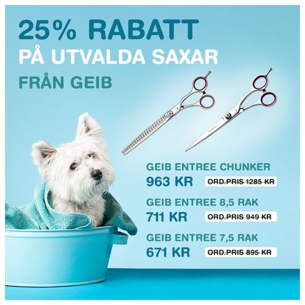 25% rabatt på utvalda saxar från GEIB