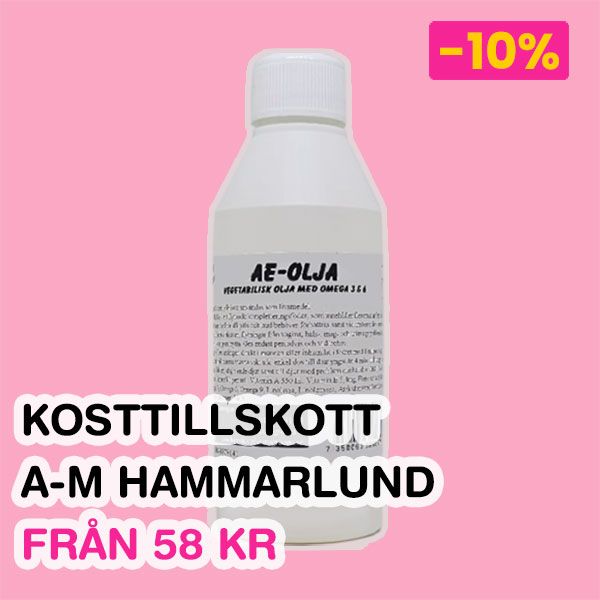 Kosttillskott, vitaminer och oljor - A-M Hammarlund
