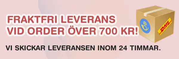 Fri frakt vid order �ver 700 kr