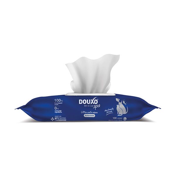 Douxo Spa Multipurpose Wipes 100 st - v�tservetter f�r hund och katt
